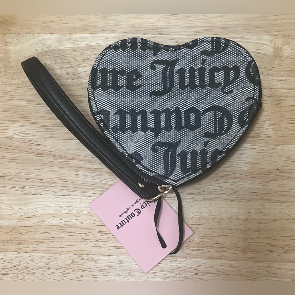 Juicy Couture Black and Gold Heart-Shaped Wallet - Picture 4 of 4